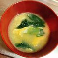 めぐまろろ's cooksnap of when they made 小松菜と卵の味噌汁♪卵ふんわり♪.