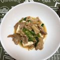 けんよこ's cooksnap of when they made 牛肉とほうれん草のごま炒め.