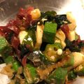Buhichef's cooksnap of when they made 海草☆長芋☆なめこ☆おくらの和風サラダ♪.