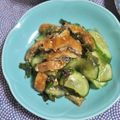 mmameco's cooksnap of when they made コストコさんまの蒲焼きで酢の物.