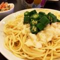たべたいち's cooksnap of when they made おくらと山芋の冷たいパスタ♪.