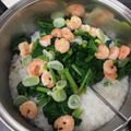 まりんしゅーず's cooksnap of when they made 海老とホウレン草の絶品♪中華粥.