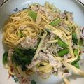 daisukemom's cooksnap of when they made 筍と小松菜の和風パスタ.