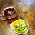 GoGo島みかん's cooksnap of when they made 冬❄フルーツを温かい紅茶と一緒に✨☺⛄.