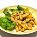 お料理ニャロメ's cooksnap of when they made ささ身天とフライドポテトの胡麻マヨ和え.