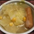 アルカママ's cooksnap of when they made ホッとするキャベツとソーセージのスープ。.
