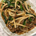 ちびこねこ＊'s cooksnap of when they made ニラともやしのとろとろ挽肉あん炒め.