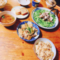 komugiko4's cooksnap of when they made 鶏皮ごぼう混ぜご飯.