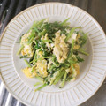 tomome's cooksnap of when they made 水菜と冷凍ちりめん入り 卵炒め.