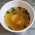 ebipeco's cooksnap of when they made 簡単＊コンソメスープ＊ゆで卵入り.