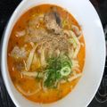 kubomasa's cooksnap of when they made 鯖味噌缶坦々うどん.