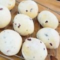 なおらいにゃん's cooksnap of when they made ダブルクランベリー♡クリームチーズ白パン.