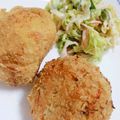 EnaYae★mam's cooksnap of when they made 餃子のタネをアレンジ！超簡単激うまフライ.