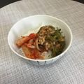 ☆こまっと☆'s cooksnap of when they made ひとりごはん＊めかぶキムチde納豆ごはん.