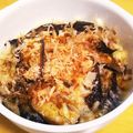 ひぃくんさっち's cooksnap of when they made 超簡単！　茄子の鰹節チーズ乗せ！お醤油で.