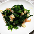 まあるいこねこ's cooksnap of when they made 菜の花と海老のからし酢味噌和え.