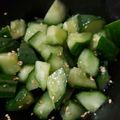 つばき417's cooksnap of when they made 簡単♪おつまみに♪ごま塩きゅうり.