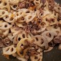 れおんトーマス's cooksnap of when they made レンコンと牛肉のきんぴら.