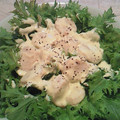あっこ姉's cooksnap of when they made わさび菜とホタテのサラダ☆柚子マヨソース.