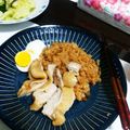 きょんちゃんｖ's cooksnap of when they made 炊飯器におまかせ♪チキンライス玉子添え.