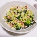 いくの☺'s cooksnap of when they made ベーコンとブロッコリーのクリームパスタ.