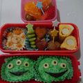 ラーメンマンの妻's cooksnap of when they made トイストーリーリトルグリーンメンキャラ弁.