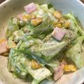 料理に目覚めた高校生's cooksnap of when they made キャベツとコーンとハムのマヨネーズサラダ.