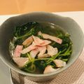 manning's cooksnap of when they made 豆苗たっぷりシャキシャキスープ.