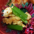 るる＊。's cooksnap of when they made 小松菜と炒り卵のめんつゆ炒め.
