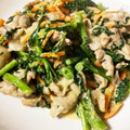 ミチママちゃん's cooksnap of when they made ♬豚肉と春菊の味噌マヨ炒め♫.