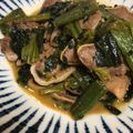 つんころがし's cooksnap of when they made 豚タンとほうれん草のバター醤油炒め.