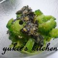 yukiはぴ's cooksnap of when they made ゴーヤの海苔和え.