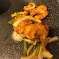 ケイぼん's cooksnap of when they made 【簡単】唐揚げリメイク甘辛あんかけ炒め♡.