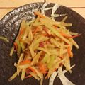jakemom's cooksnap of when they made セロリとじゃがいもとベーコンのきんぴら.