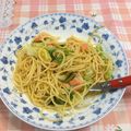 クック5X3E6N☆'s cooksnap of when they made 鮭とキャベツの塩パスタ♬.
