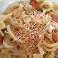nnamin's cooksnap of when they made オイスターソースと醤油の簡単焼きうどん.