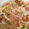 nnamin's cooksnap of when they made オイスターソースと醤油の簡単焼きうどん.