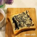 まみお✳'s cooksnap of when they made ひじき煮リメイクトースト.