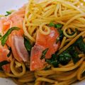 ズボラメゾン千葉's cooksnap of when they made 絶品！【サーモンと大葉のガリバタパスタ】.