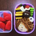 ハッチポンチ's cooksnap of when they made キャラ弁＊焼きそばでゲゲゲの鬼太郎.