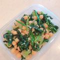 sofami's cooksnap of when they made ほうれん草とひよこ豆のソテー.