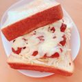 ☆３匹の子ぶた☆'s cooksnap of when they made 簡単！照り焼きハンバーガー風トースト.