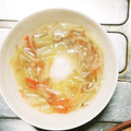 ぷっくりんご's cooksnap of when they made 母の味☆白菜と落とし卵の味噌汁♪.