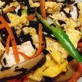 りーとぽん's cooksnap of when they made ひじき入り！栄養満点♬炒り豆腐♡.