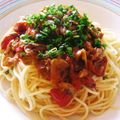 happy-box's cooksnap of when they made 小いわしのチリトマトソースパスタ.
