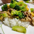 ｸﾏﾘｴ's cooksnap of when they made 秘密の！豚肉とカリフラワーの卵中華炒め.