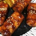 suu's cooksnap of when they made こってり甘辛♪厚揚げの豚バラ巻き.