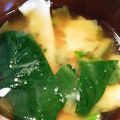 すみっこまま's cooksnap of when they made チュルン♪餃子の皮お味噌汁.