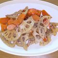 choir0910's cooksnap of when they made 蓮根と人参の簡単きんぴら☆.