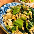 島子☆'s cooksnap of when they made 鶏ミンチ＋塩麹de高菜と油揚げの煮びたし.
